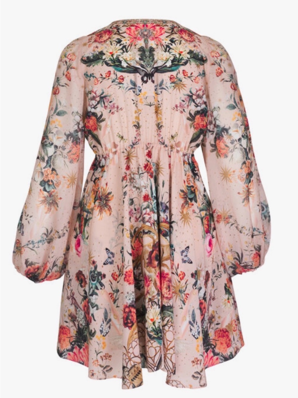 CAMILLA Rose Garden Print Short Wrap Tie Dress - Picture 8 of 9